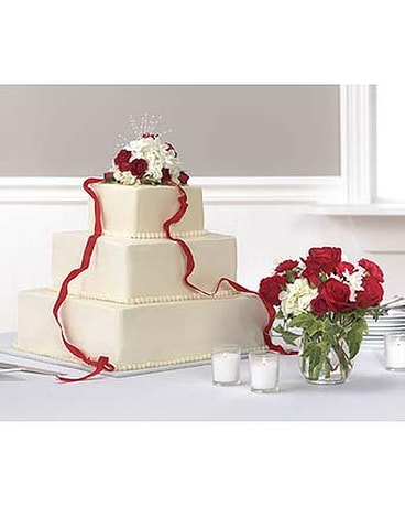 Red & White Cake Decorations